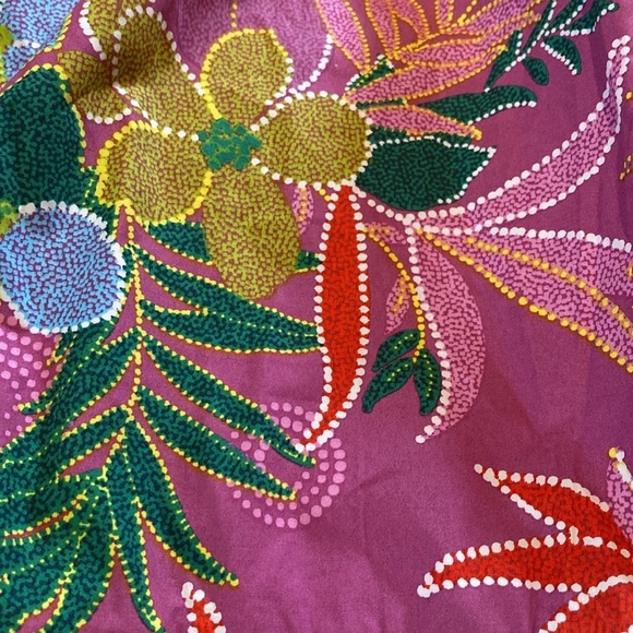 NWT Listicle Floral Puff Sleeve Tiered Smocked Maxi Poplin Cotton Dress LARGE - Picture 9 of 17